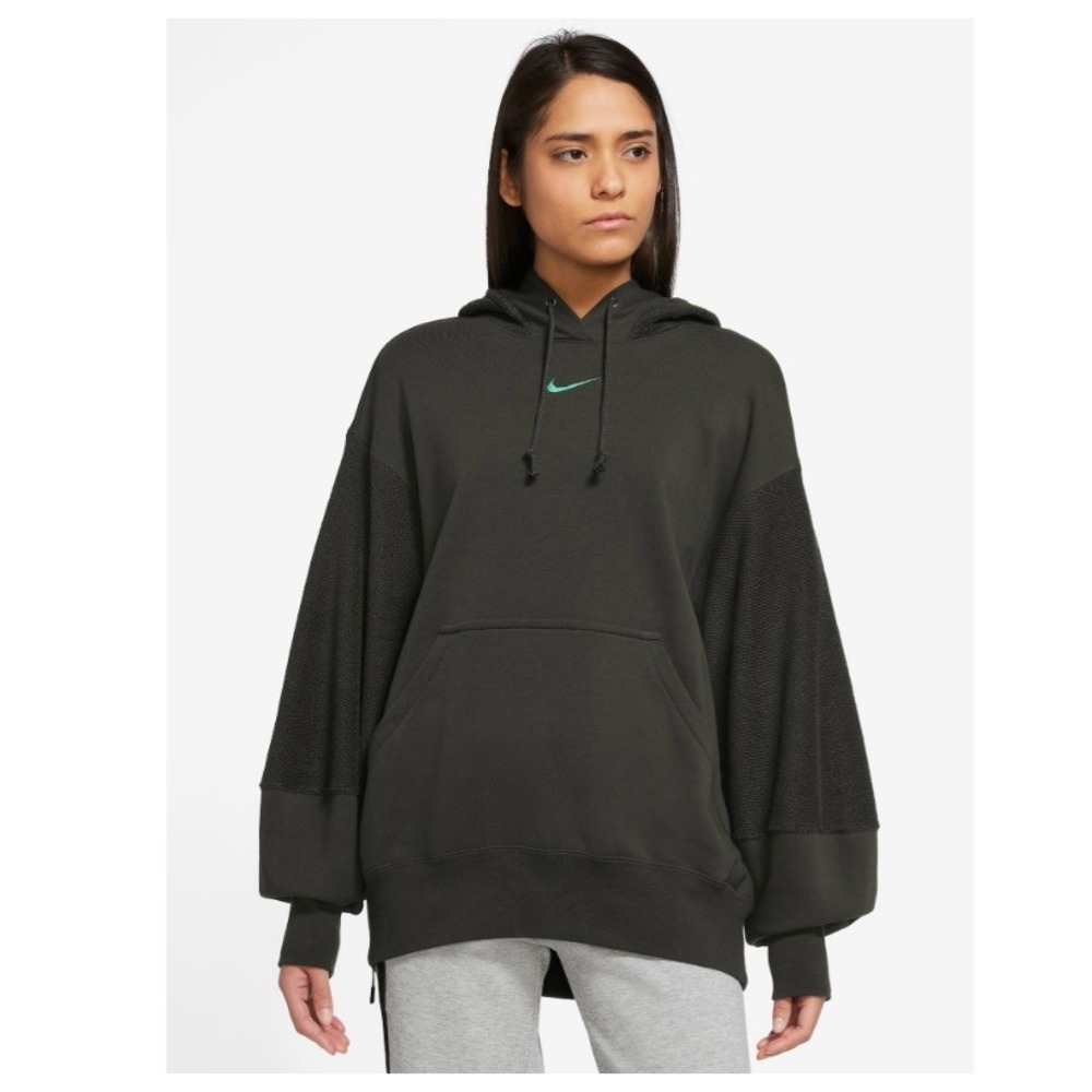 Nike Everyday Modern Fleece Hoodie Sequoia Green Small DQ6165-355 Women Small